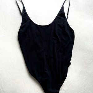 Babaton backless scoop neck bodysuit